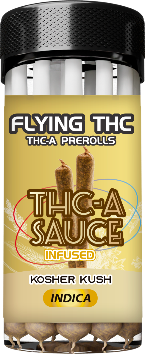 FLYING THC THCA SAUCE PREROLL 10CT/JAR