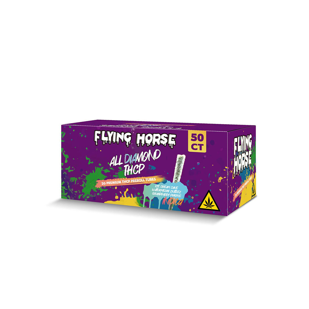 FLYING HORSE ALL DIAMOND THCP 2GM PREROLL 50CT/BX