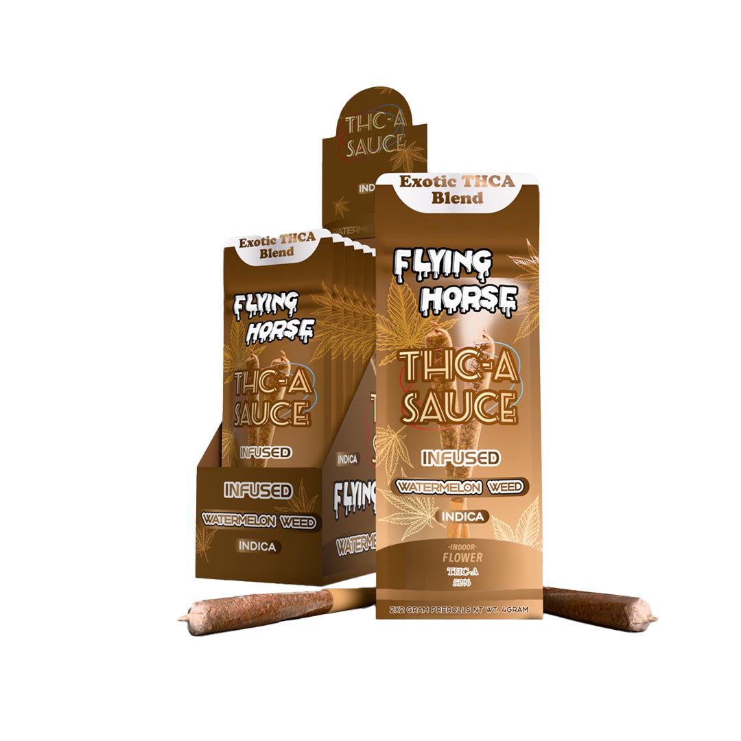 FLYING HORSE THCA SAUCE 2GM PREROLL 2PK 10CT/BX