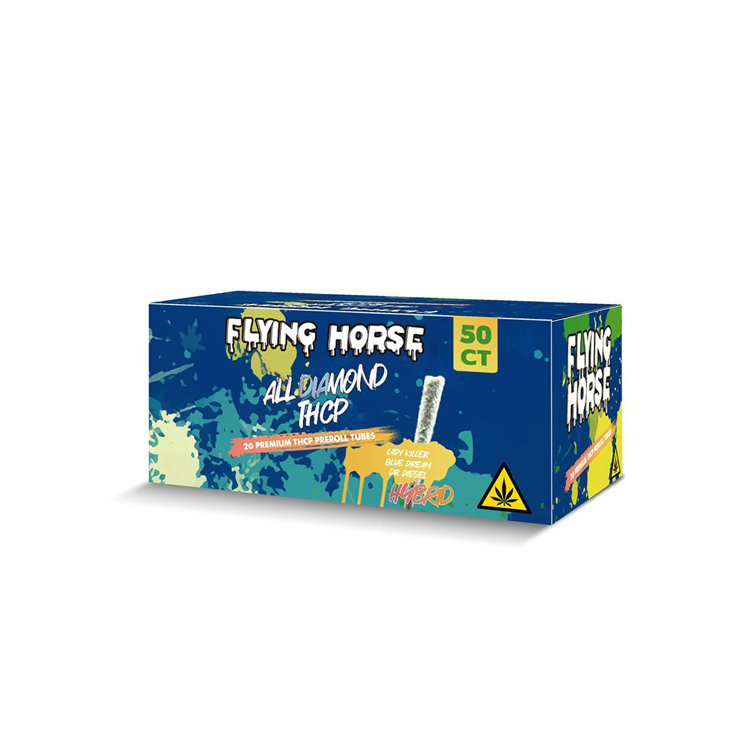 FLYING HORSE ALL DIAMOND THCP 2GM PREROLL 50CT/BX