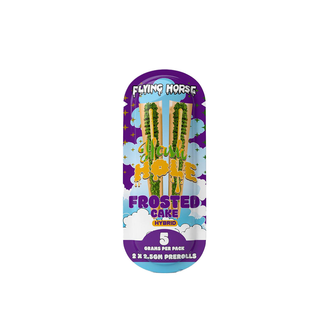 FLYING HORSE HASH HOLE PREROLL 2PK 5CT/BX