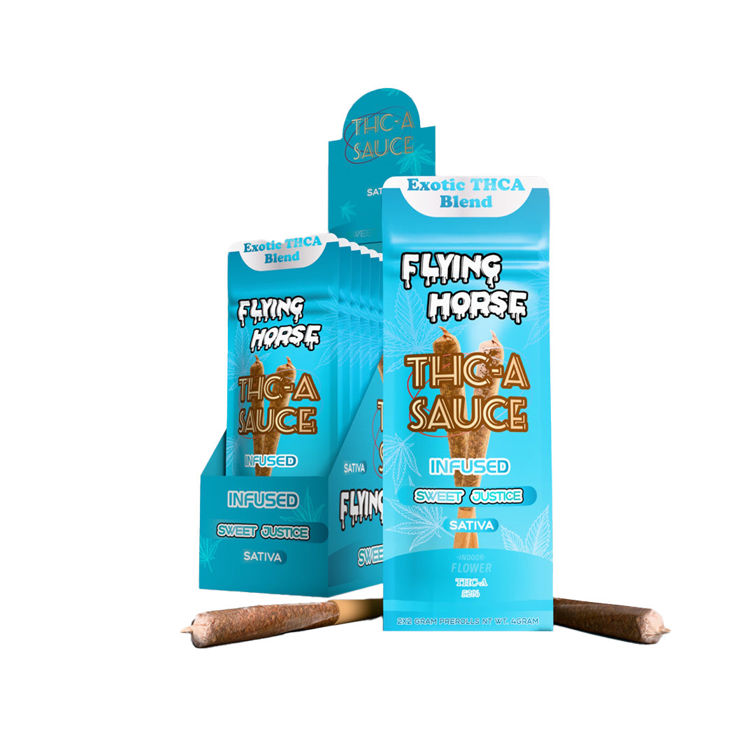 FLYING HORSE THCA SAUCE 2GM PREROLL 2PK 10CT/BX