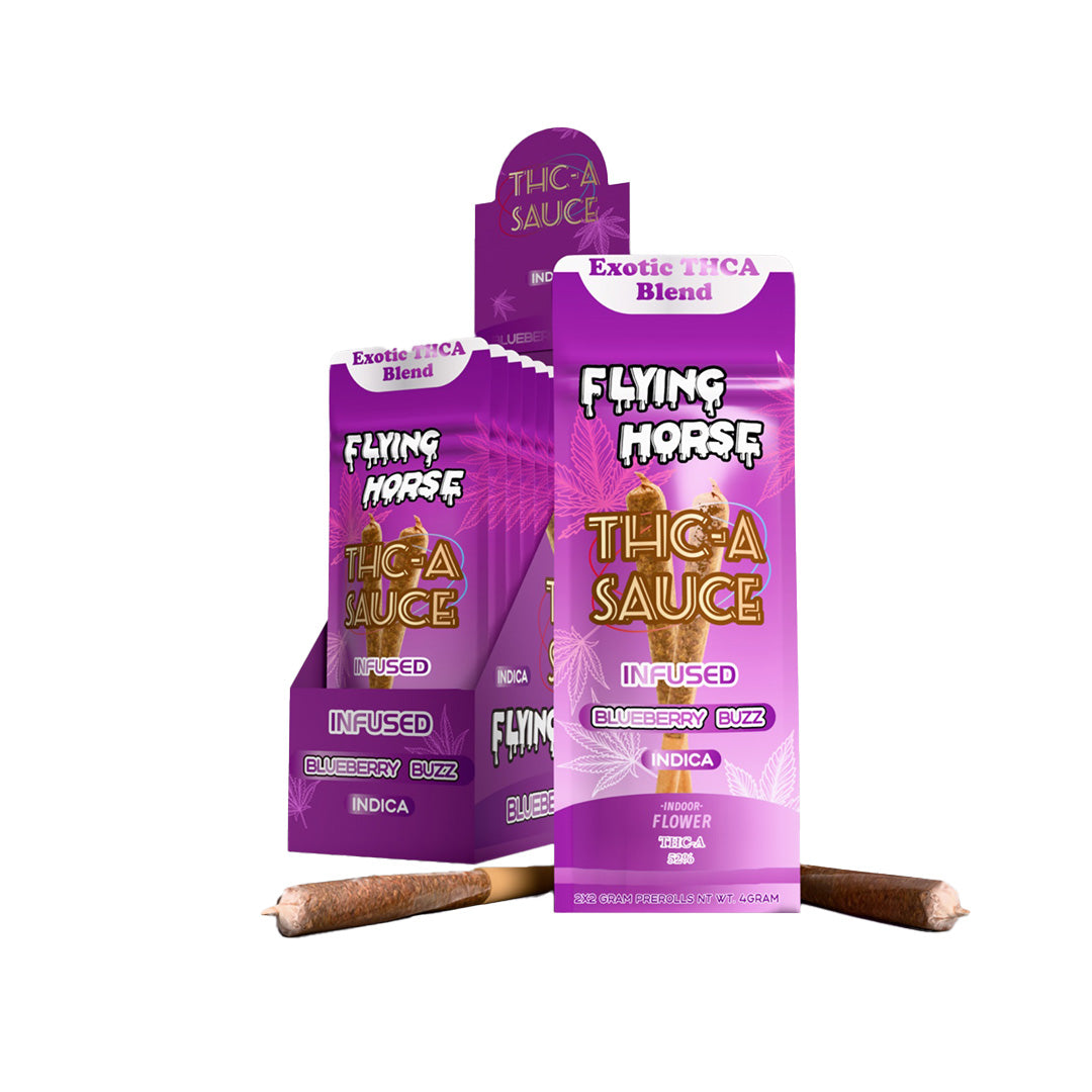 FLYING HORSE THCA SAUCE 2GM PREROLL 2PK 10CT/BX