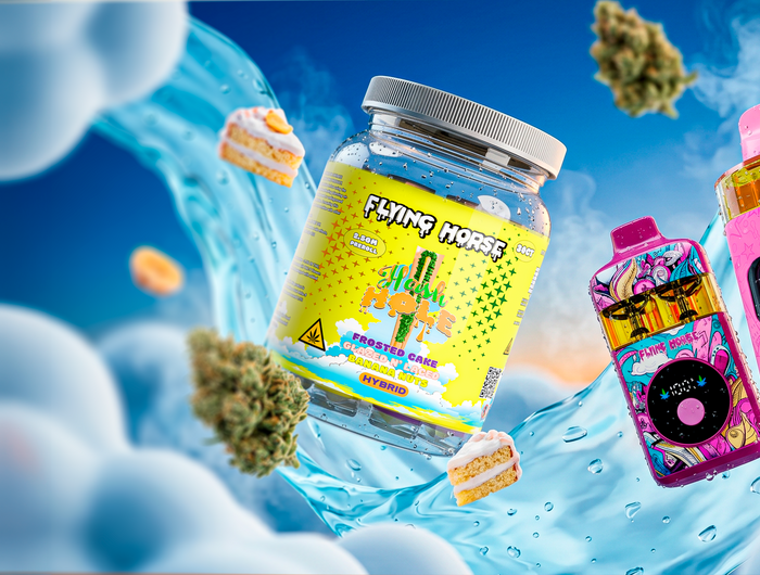 <h5><span style="text-decoration:underline">NEW ARRIVALS</span></h5><h2>IN FLYING HORSE</h2><p>Discover our new flavours</p>