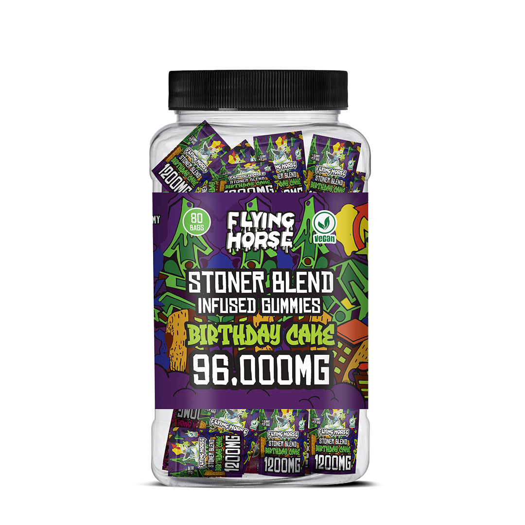 Stoner Blend 96000MG Gummies 80CT/Jar