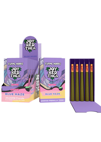 FLYING HORSE JOY RED THCA PREROLL 5PK 5CT/BX