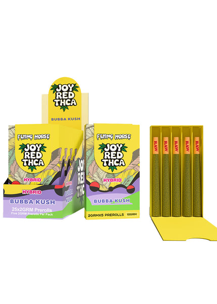 FLYING HORSE JOY RED THCA PREROLL 5PK 5CT/BX