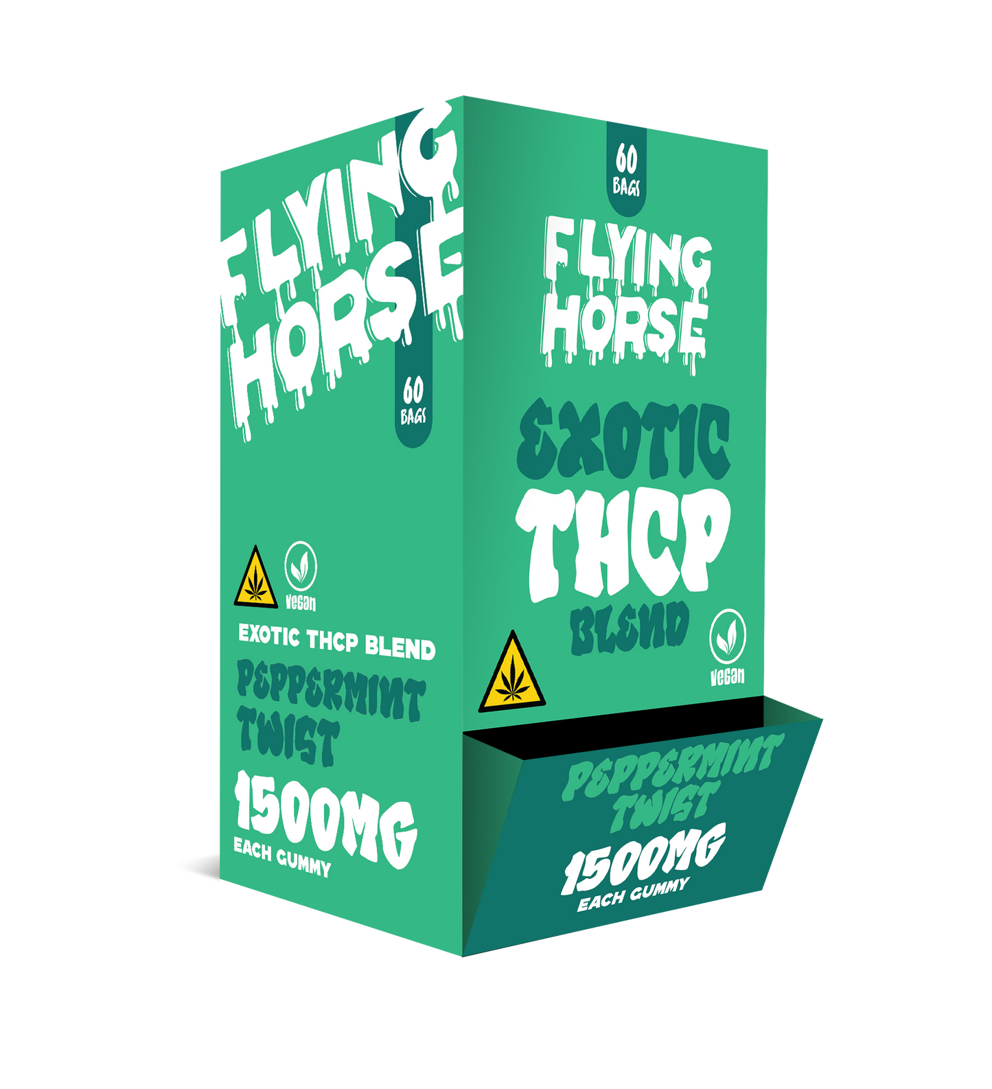 FLYING HORSE EXOTIC THCP 1500MG 60CT/BX