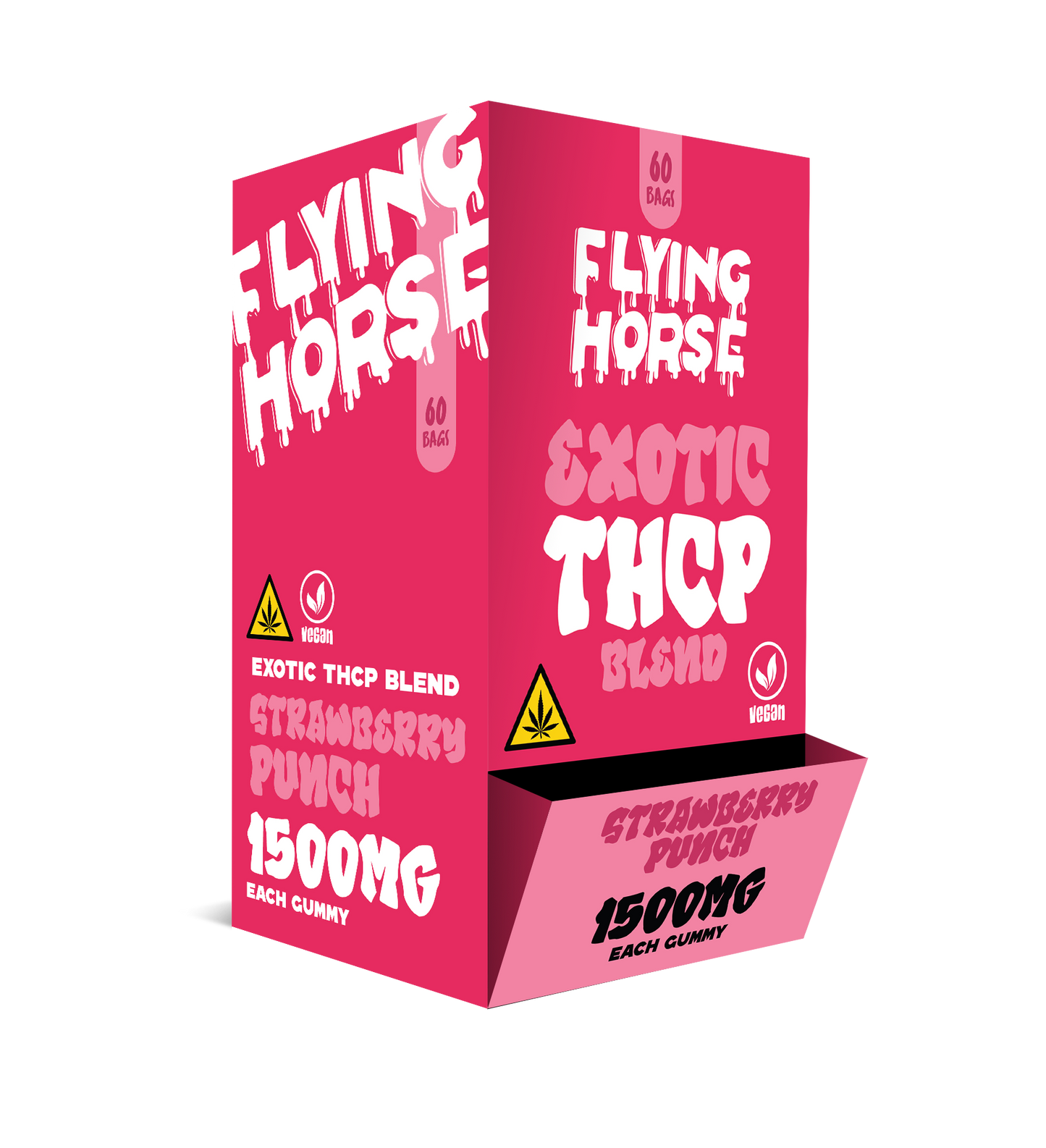 FLYING HORSE EXOTIC THCP 1500MG 60CT/BX