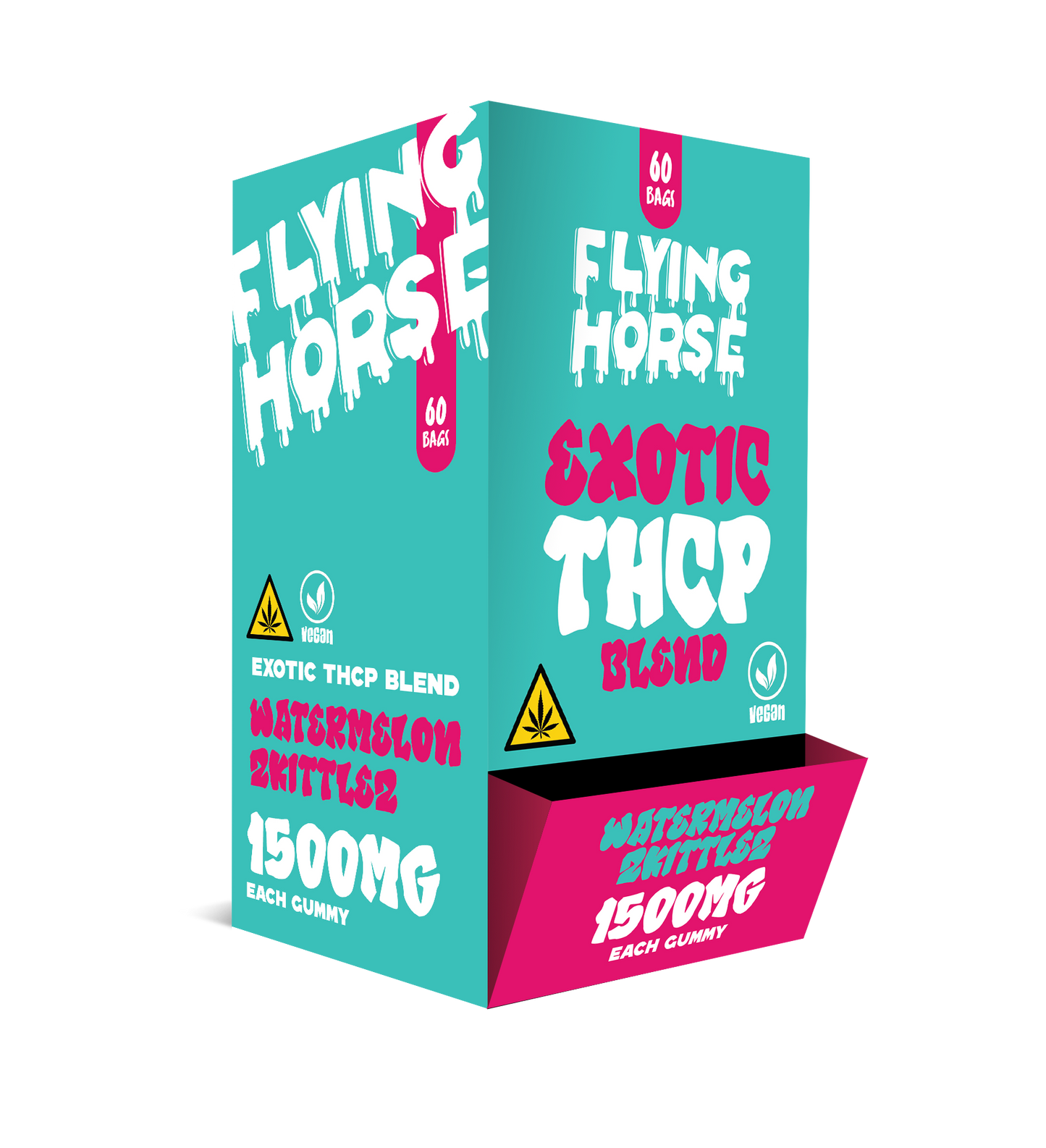 FLYING HORSE EXOTIC THCP 1500MG 60CT/BX