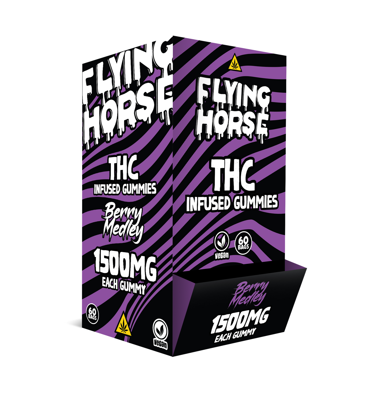 FLYING HORSE THC INFUSED GUMMIES 1500MG 60CT/BX