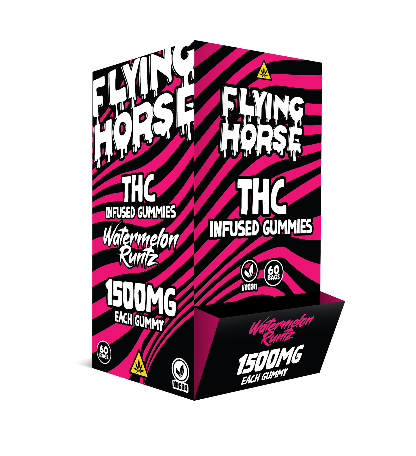 FLYING HORSE THC INFUSED GUMMIES 1500MG 60CT/BX