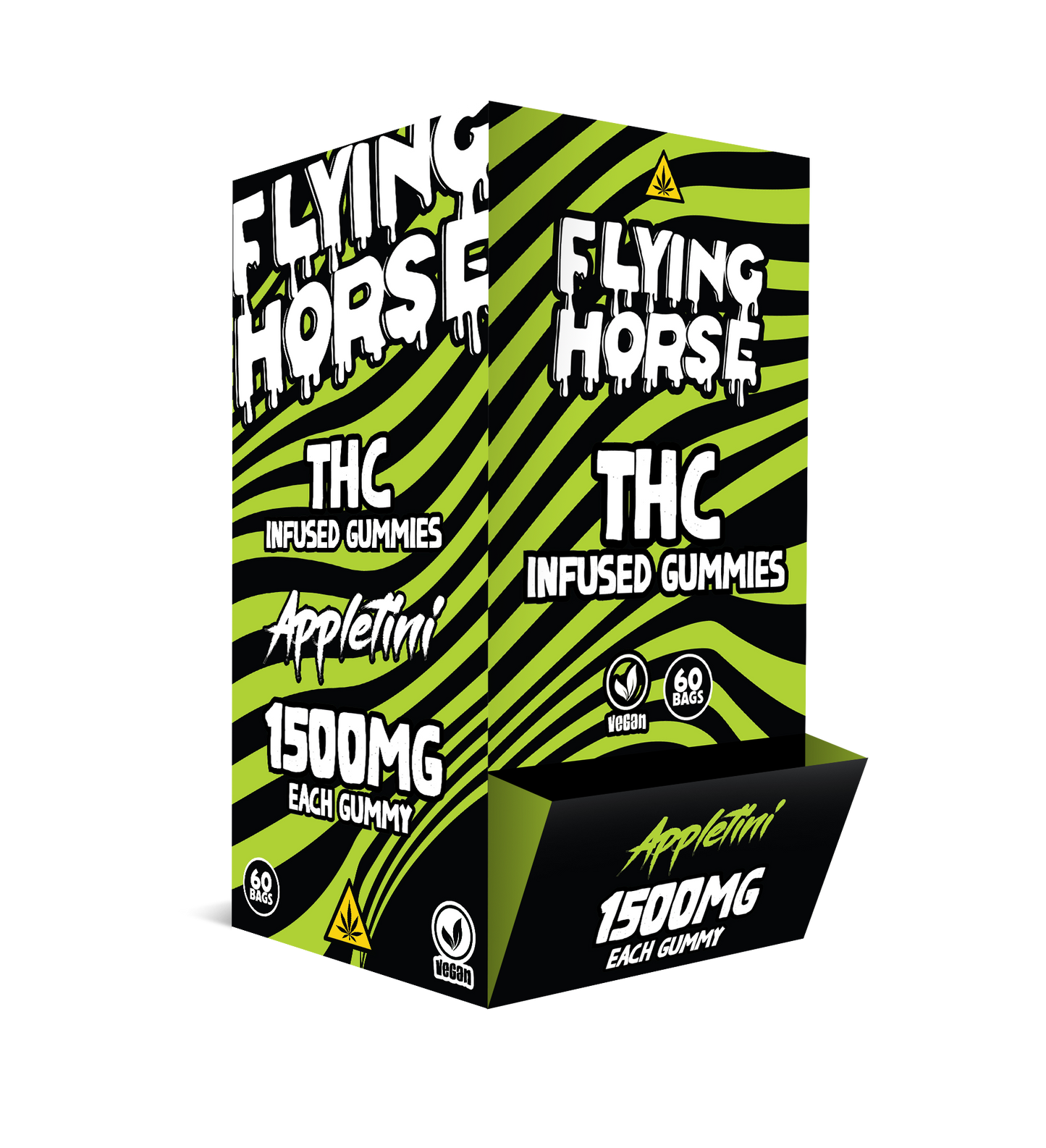 FLYING HORSE THC INFUSED GUMMIES 1500MG 60CT/BX