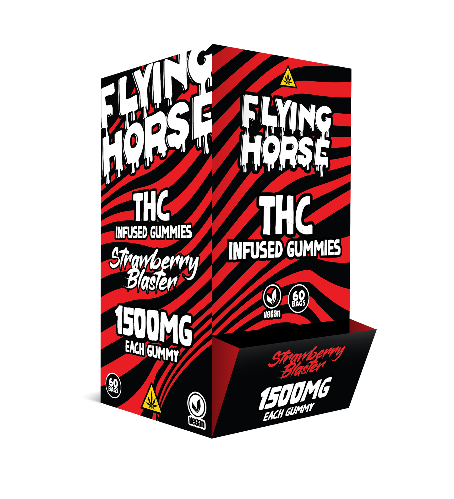 FLYING HORSE THC INFUSED GUMMIES 1500MG 60CT/BX