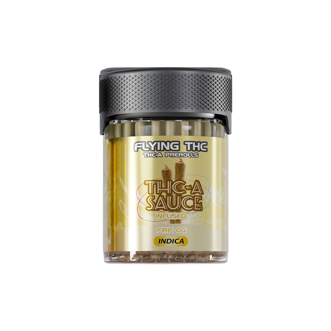FLYING THC THCA SAUCE PREROLL 50CT/JAR