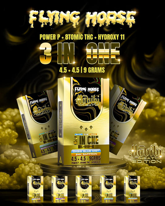FLYING HORSE HABIBI HEAT 9GM - 3 FLAVORS IN 1