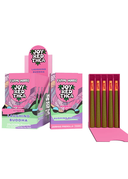 FLYING HORSE JOY RED THCA PREROLL 5PK 5CT/BX