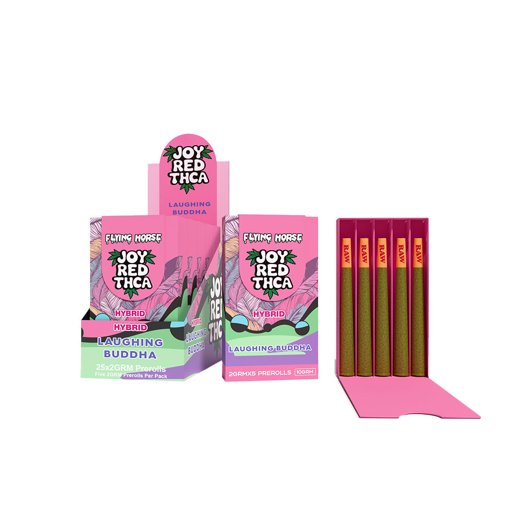 FLYING HORSE JOY RED THCA PREROLL 5PK 5CT/BX