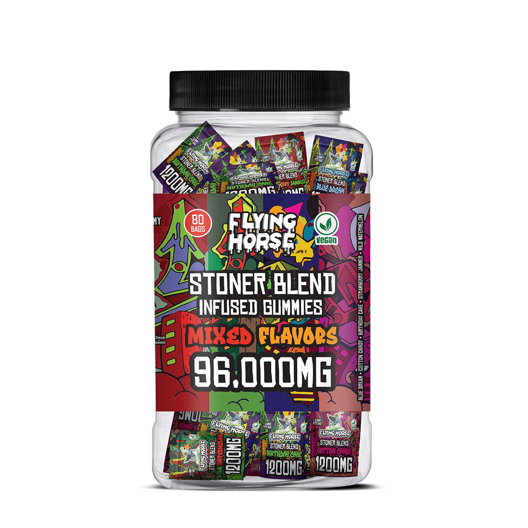 Stoner Blend 96000MG Gummies 80CT/Jar