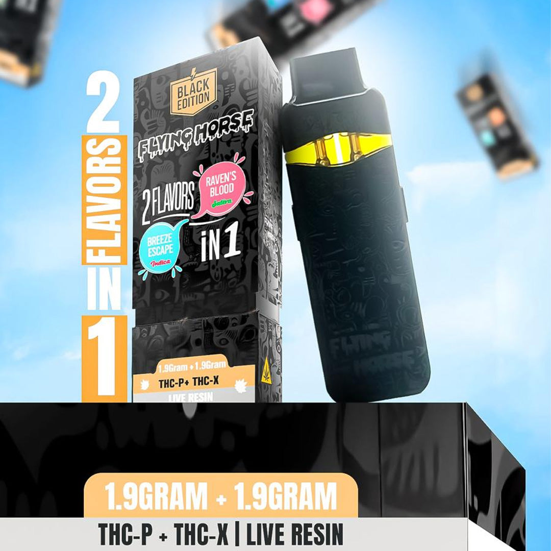 FLYING HORSE BLACK EDITION 3.8GM - 3 FLAVORS IN 1