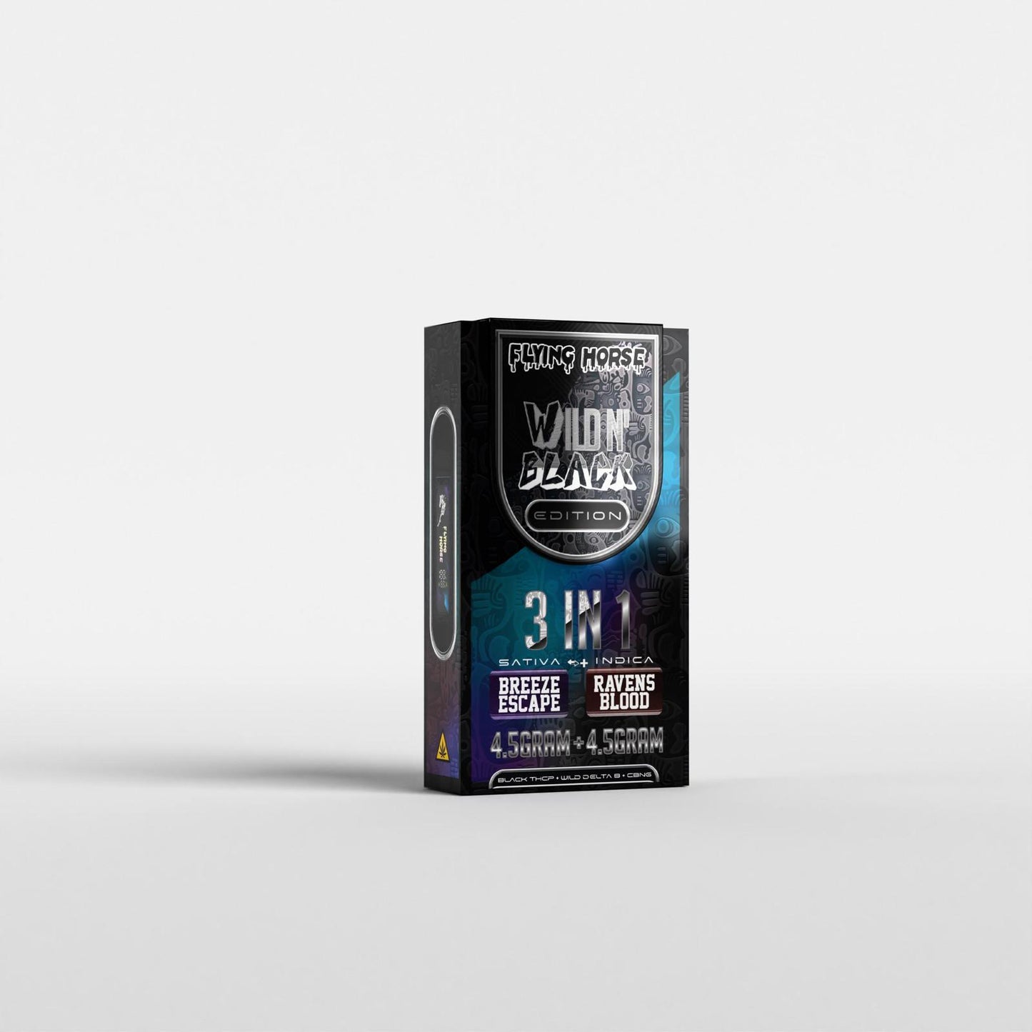 FLYING HORSE WILD N BLACK 9GM - 3 FLAVORS IN 1